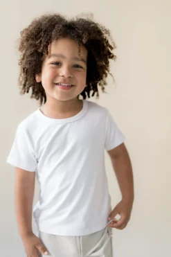 Toddler Basic Tee in Snow