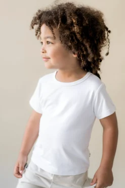 Toddler Basic Tee in Snow