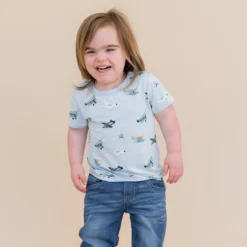 Toddler Basic Tee in Take Off