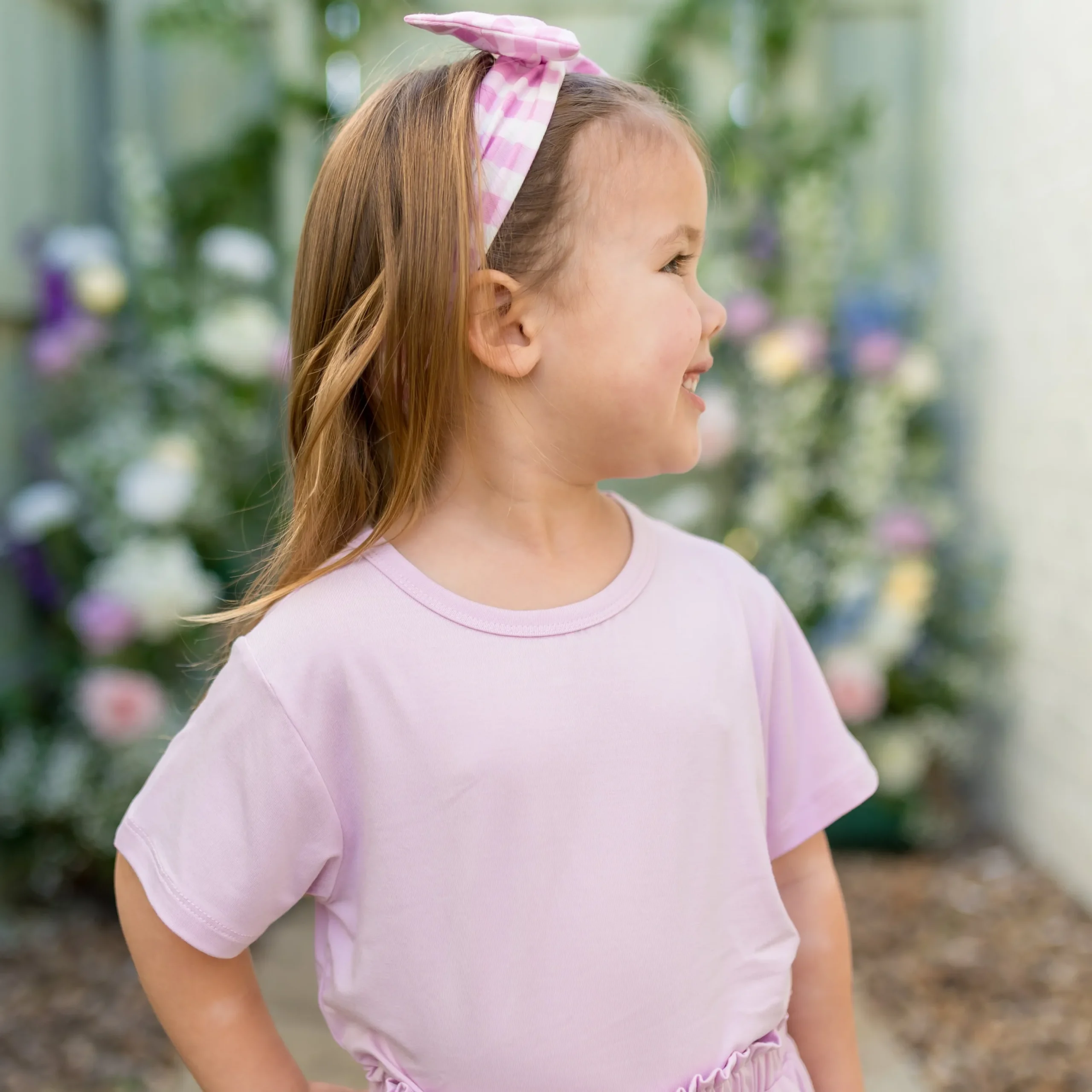 Toddler Basic Tee in Thistle