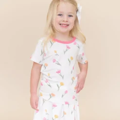 Toddler Basic Tee in Tulip