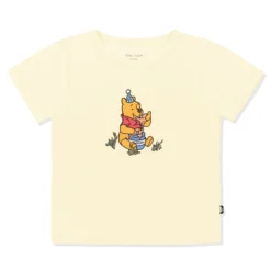 Toddler Basic Tee in Winnie the Pooh on Chamomile