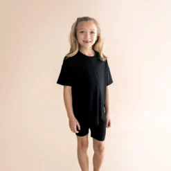 Toddler Biker Short Set in Midnight