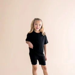 Toddler Biker Short Set in Midnight