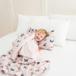 Toddler Blanket in Blush Butterfly 1.0