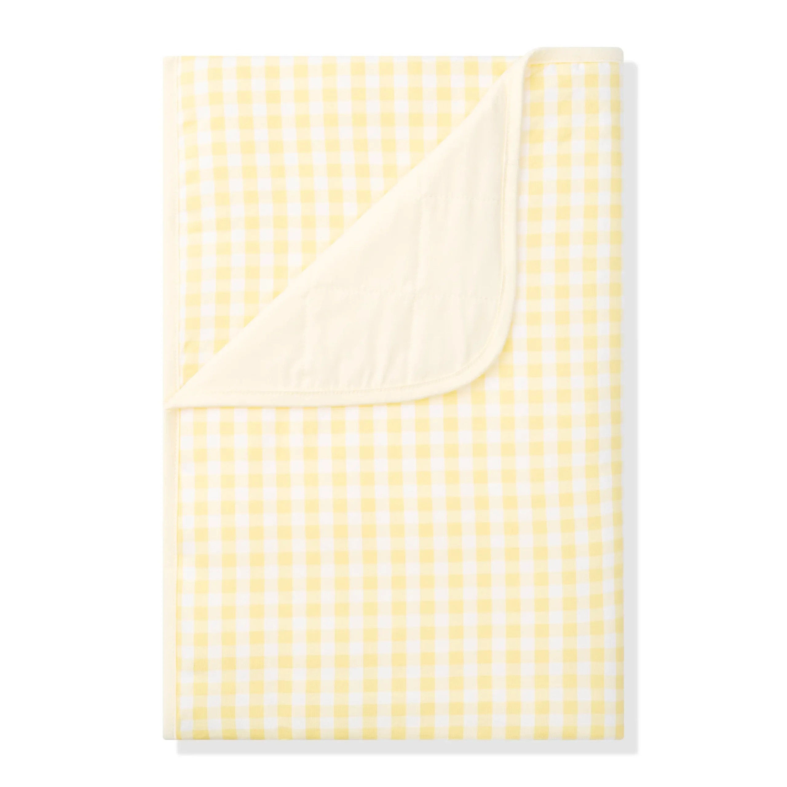 Toddler Blanket in Gingham Chamomile 1.0