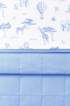 Toddler Blanket in Toile Safari 1.0