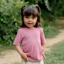 Toddler Crew Neck Tee in Apple Blossom