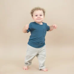 Toddler Crew Neck Tee in Atlantic