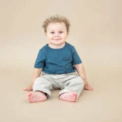 Toddler Crew Neck Tee in Atlantic