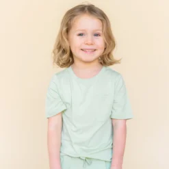 Toddler Crew Neck Tee in Basil