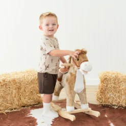 Toddler Crew Neck Tee in Classic Cowboy