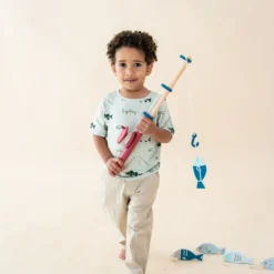 Toddler Crew Neck Tee in Fishing