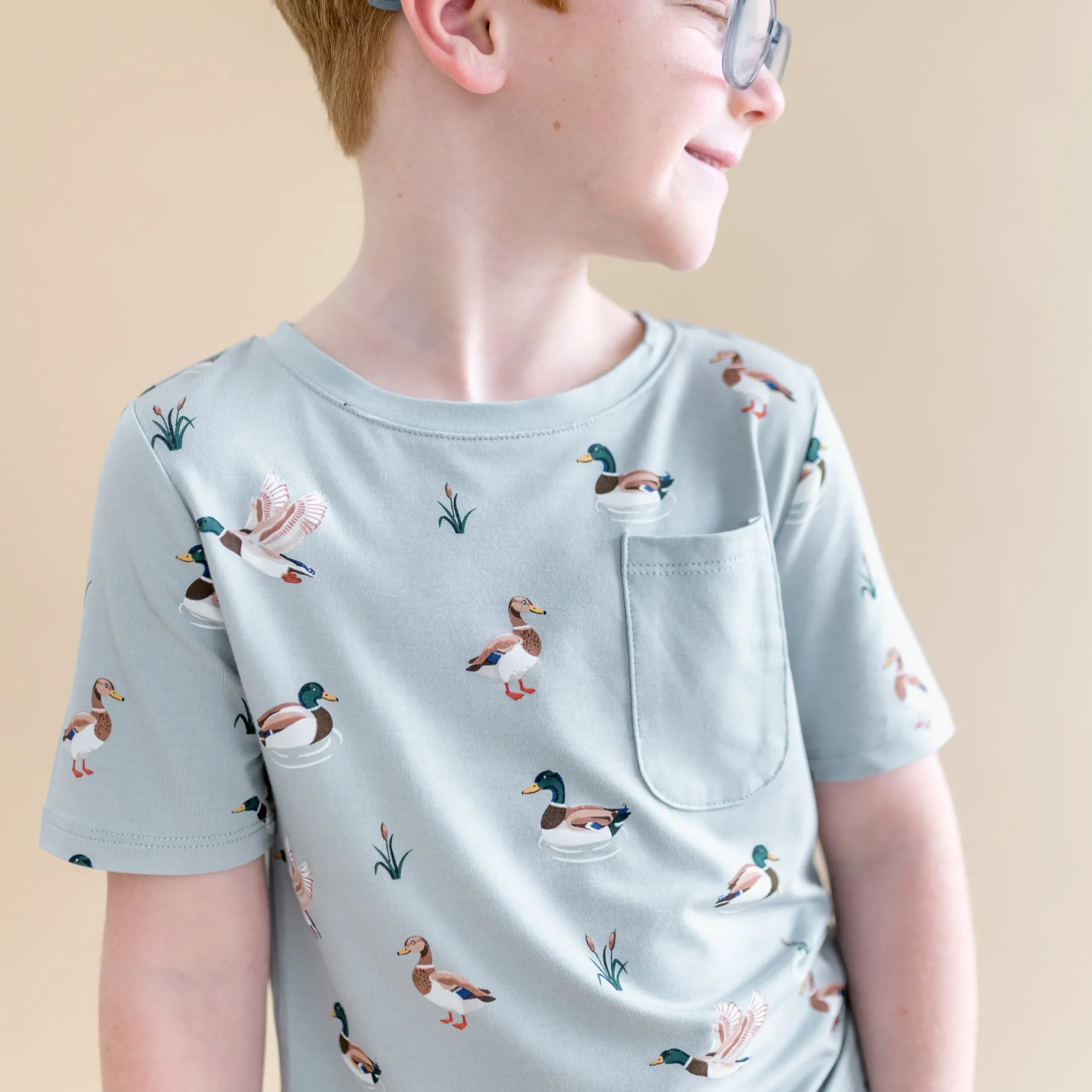 Toddler Crew Neck Tee in Mallard Duck