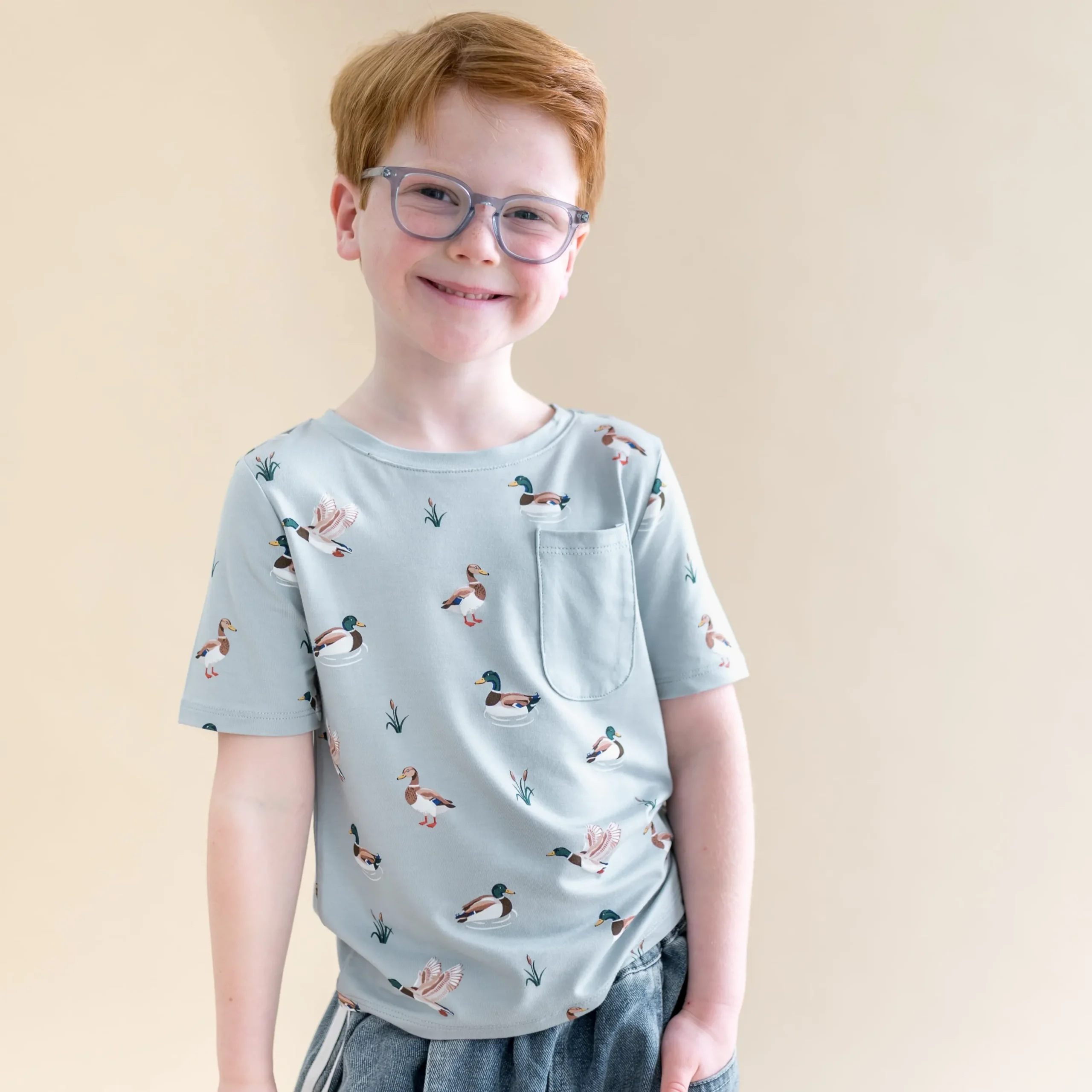 Toddler Crew Neck Tee in Mallard Duck