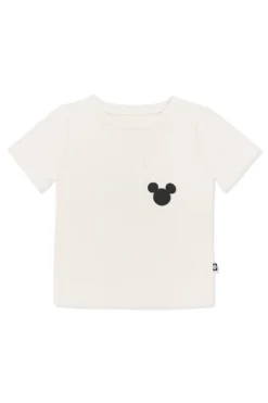 Toddler Crew Neck Tee in Mickey Mouse on Ecru