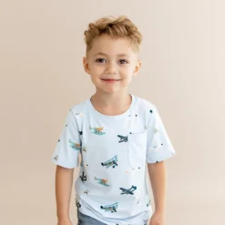 Toddler Crew Neck Tee in Take Off