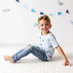 Toddler Crew Neck Tee in Take Off