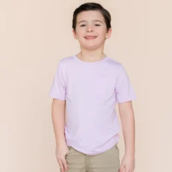 Toddler Crew Neck Tee in Thistle
