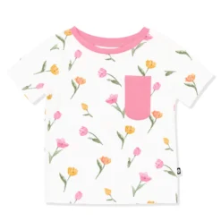 Toddler Crew Neck Tee in Tulip