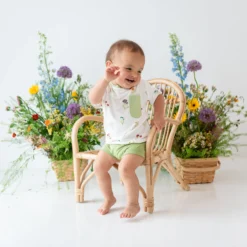 Toddler Crew Neck Tee in Wildflower