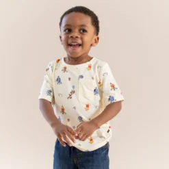 Toddler Crew Neck Tee in Winnie the Pooh Celebration
