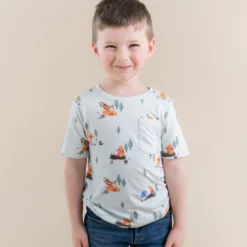 Toddler Crew Neck Tee in Winnie the Pooh Hundred Acre Wood