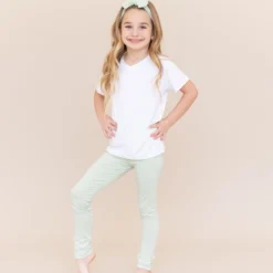Toddler Leggings in Basil