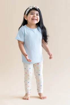 Toddler Leggings in Pastel Mickey Mouse