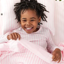 Toddler Pillowcase in Small Sakura Stripe