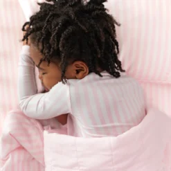 Toddler Pillowcase in Small Sakura Stripe