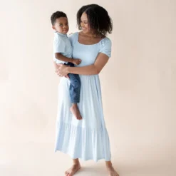 Toddler Short Sleeve Polo in Breeze