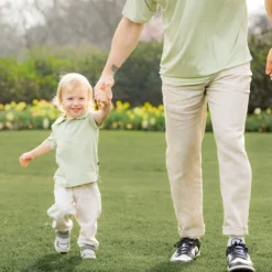 Toddler Short Sleeve Polo in Basil
