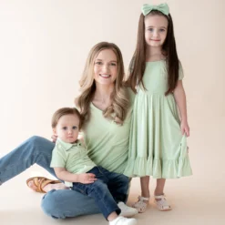 Toddler Short Sleeve Polo in Basil