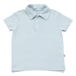Toddler Short Sleeve Polo in Fog