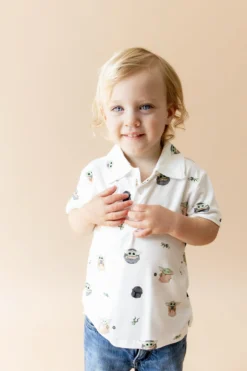 Toddler Short Sleeve Polo in Grogu™
