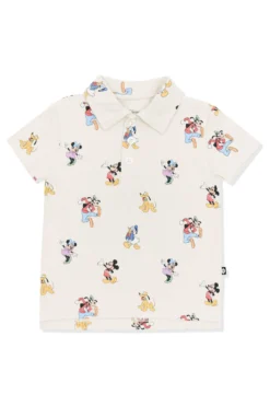 Toddler Short Sleeve Polo in Mickey Mouse and Friends