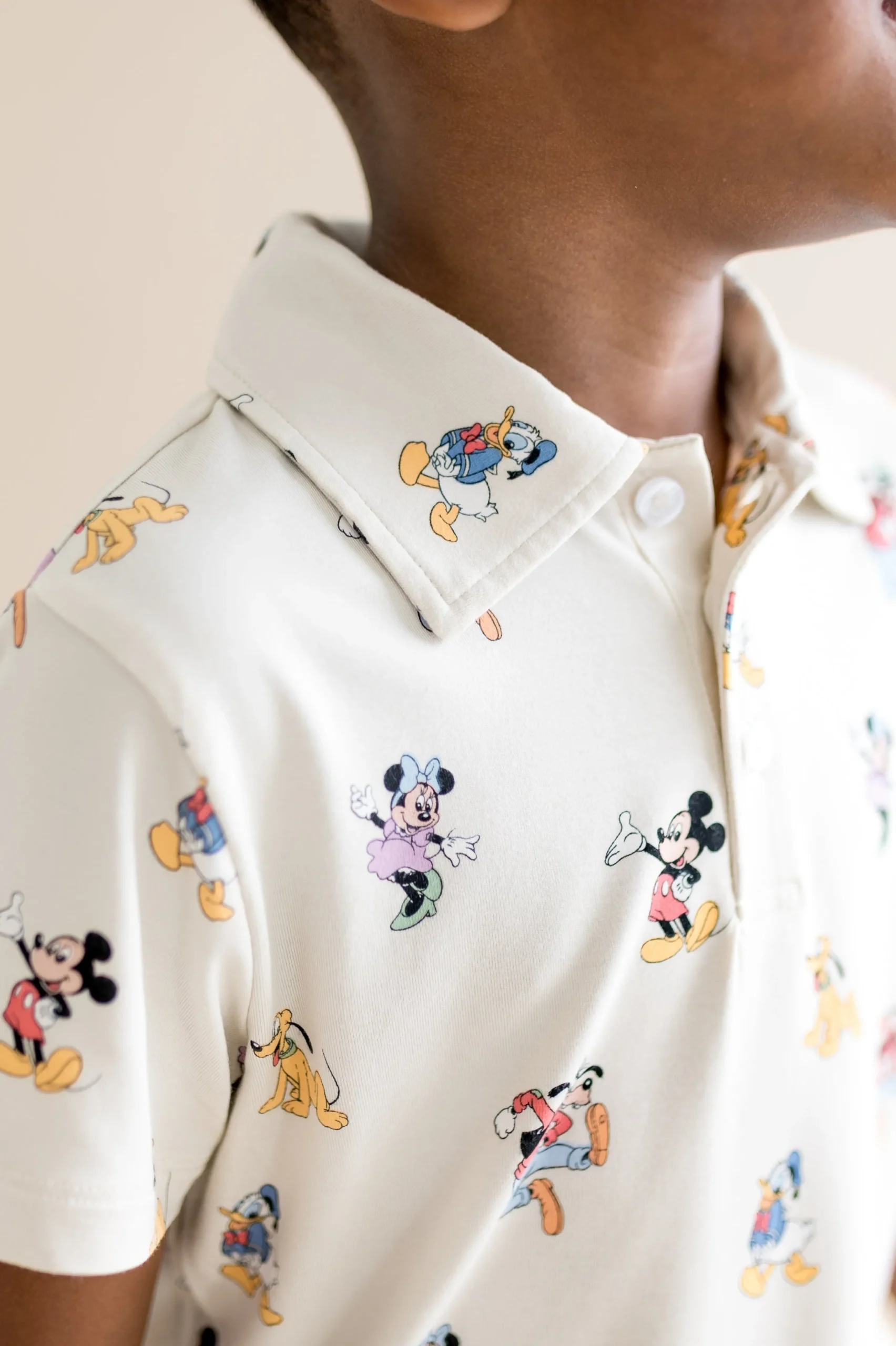 Toddler Short Sleeve Polo in Mickey Mouse and Friends