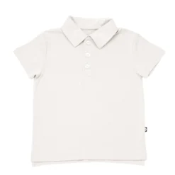 Toddler Short Sleeve Polo in Oat
