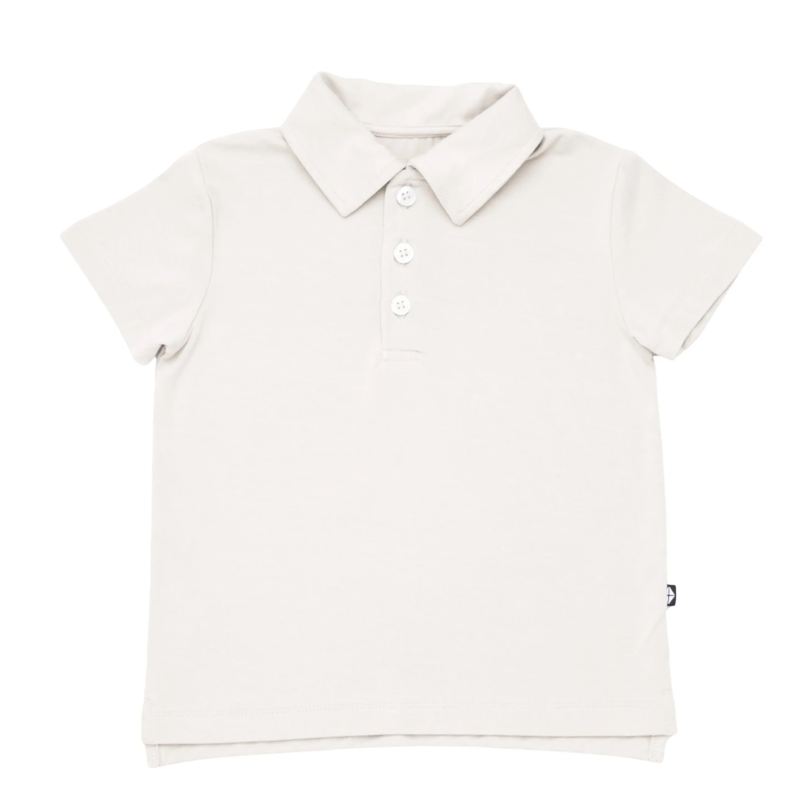 Toddler Short Sleeve Polo in Oat