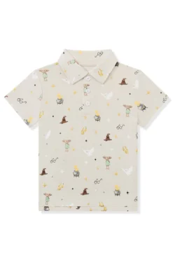 Toddler Short Sleeve Polo in Starry Icon