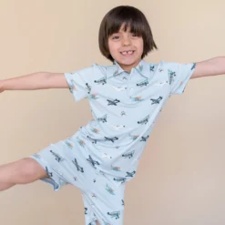Toddler Short Sleeve Polo in Take Off