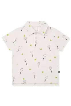 Toddler Short Sleeve Polo in Tennis