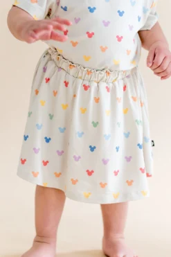 Toddler Skort in Pastel Mickey Mouse