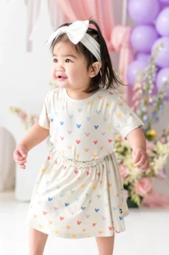 Toddler Skort in Pastel Mickey Mouse
