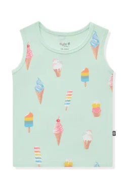 Toddler Tank Top in Mint Ice Cream