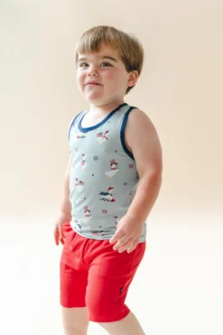 Toddler Tank Top in Patriotic Goose