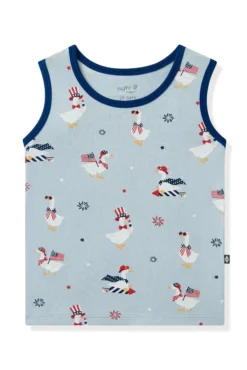 Toddler Tank Top in Patriotic Goose