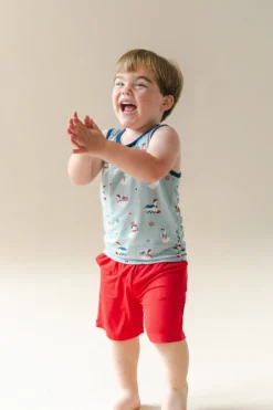 Toddler Tank Top in Patriotic Goose