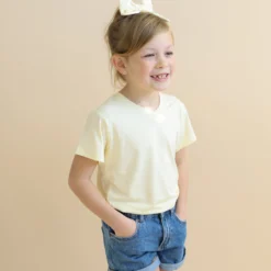 Toddler V-Neck Tee in Chamomile